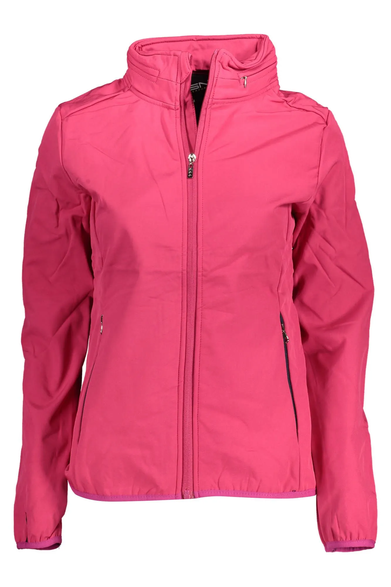 Pink Polyester Women Jacket sold by Louxly