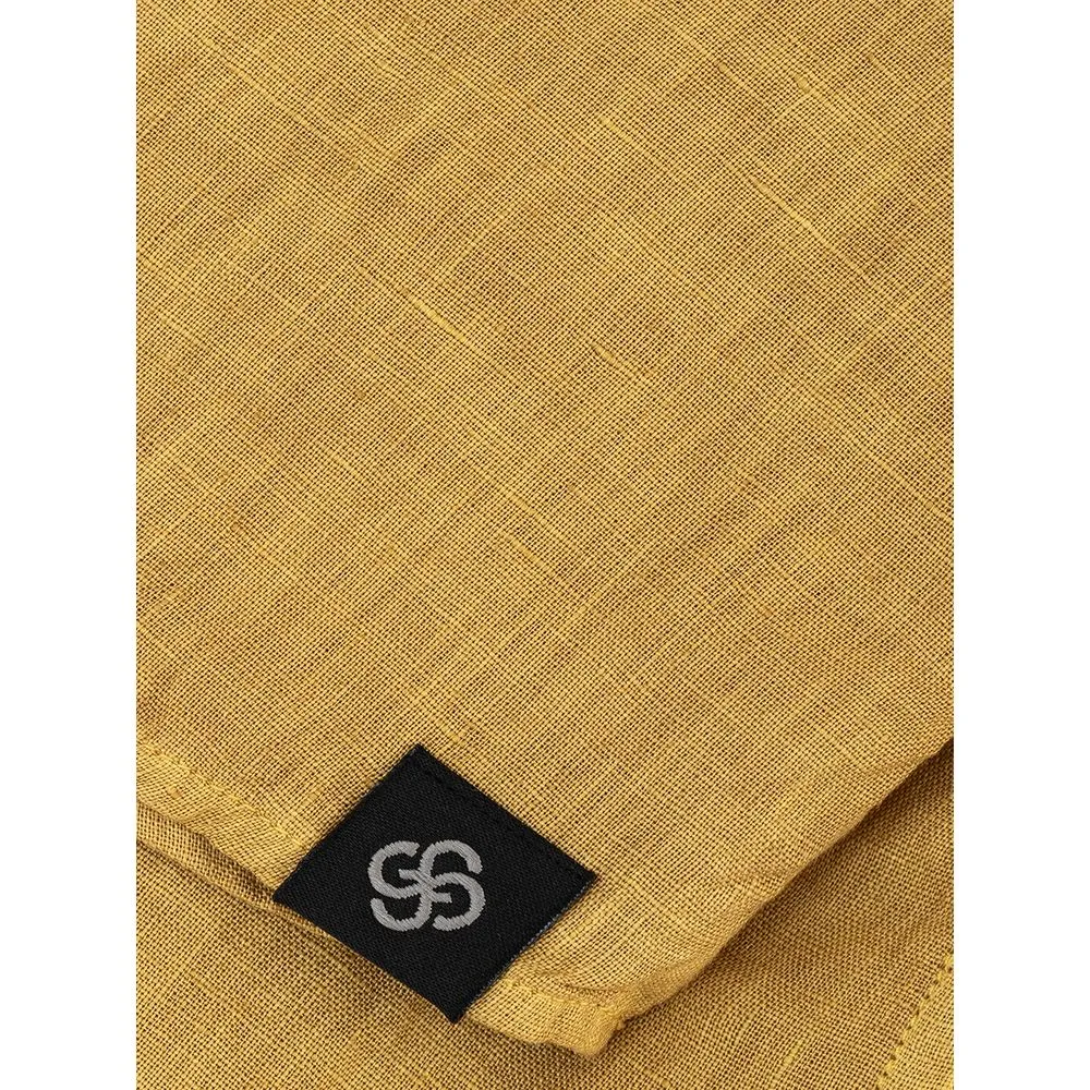 Gold Linen Elegance Men's Shirt sold by Louxly product image thumbnail 4