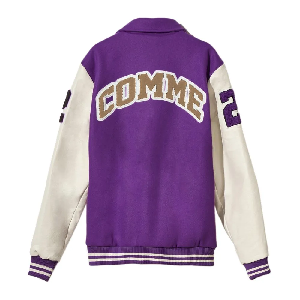 Chic Cotton Blend College Bomber Jacket sold by Louxly product image thumbnail 2