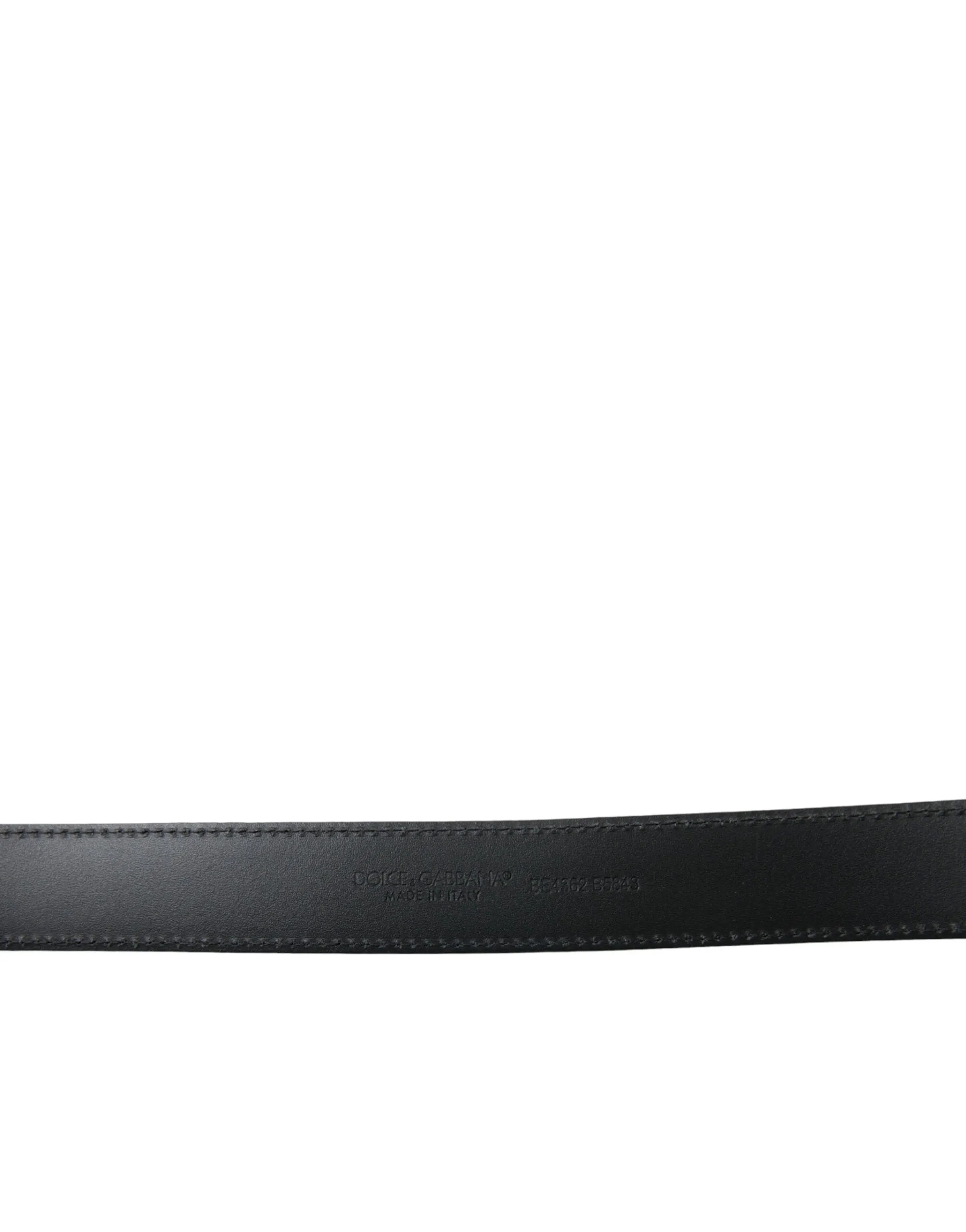 Black Leather Gold DG Logo Waist Buckle Belt sold by Louxly product image thumbnail 5