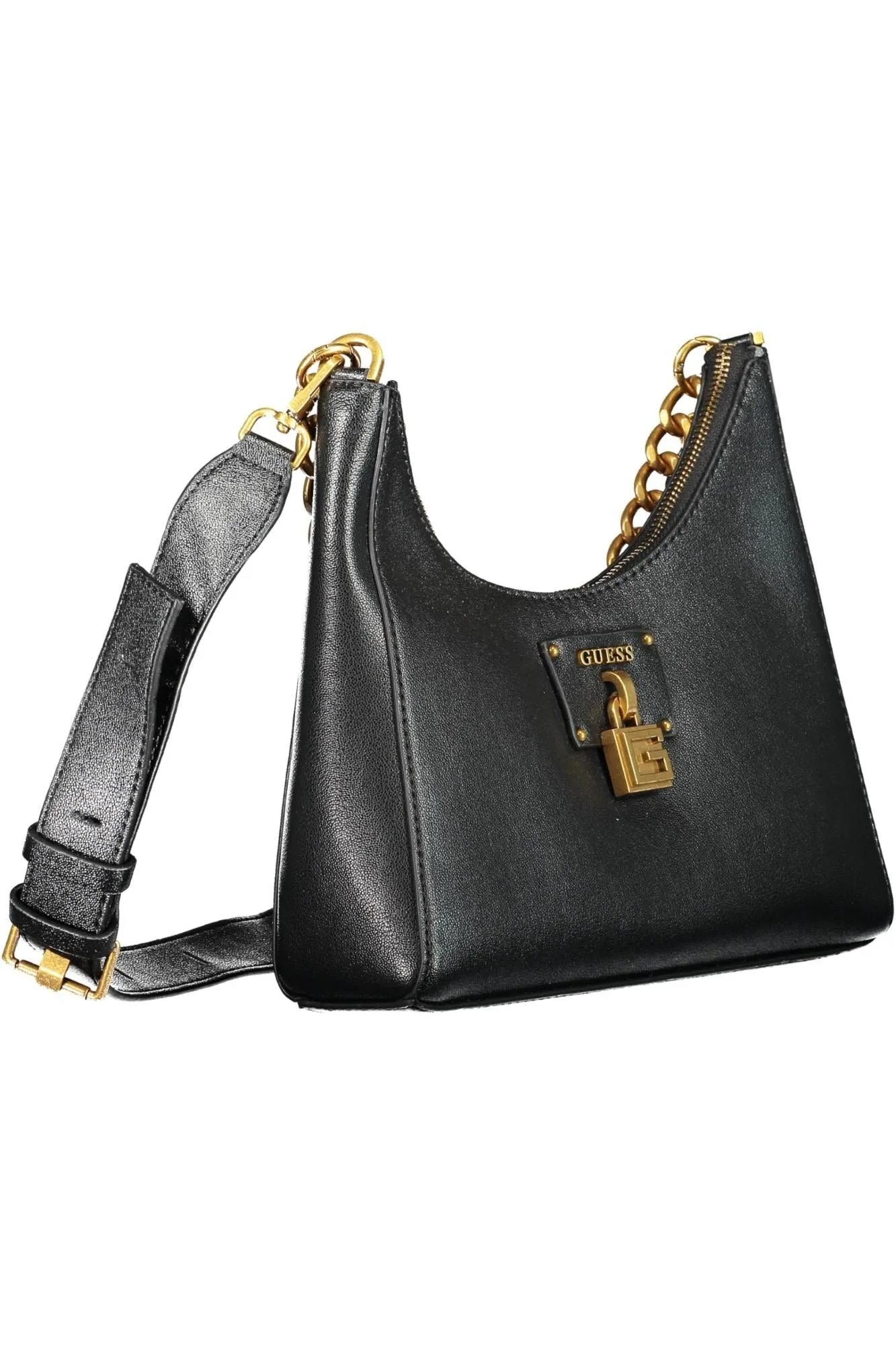 Chic Black Chain Handle Shoulder Bag sold by Louxly product image thumbnail 3