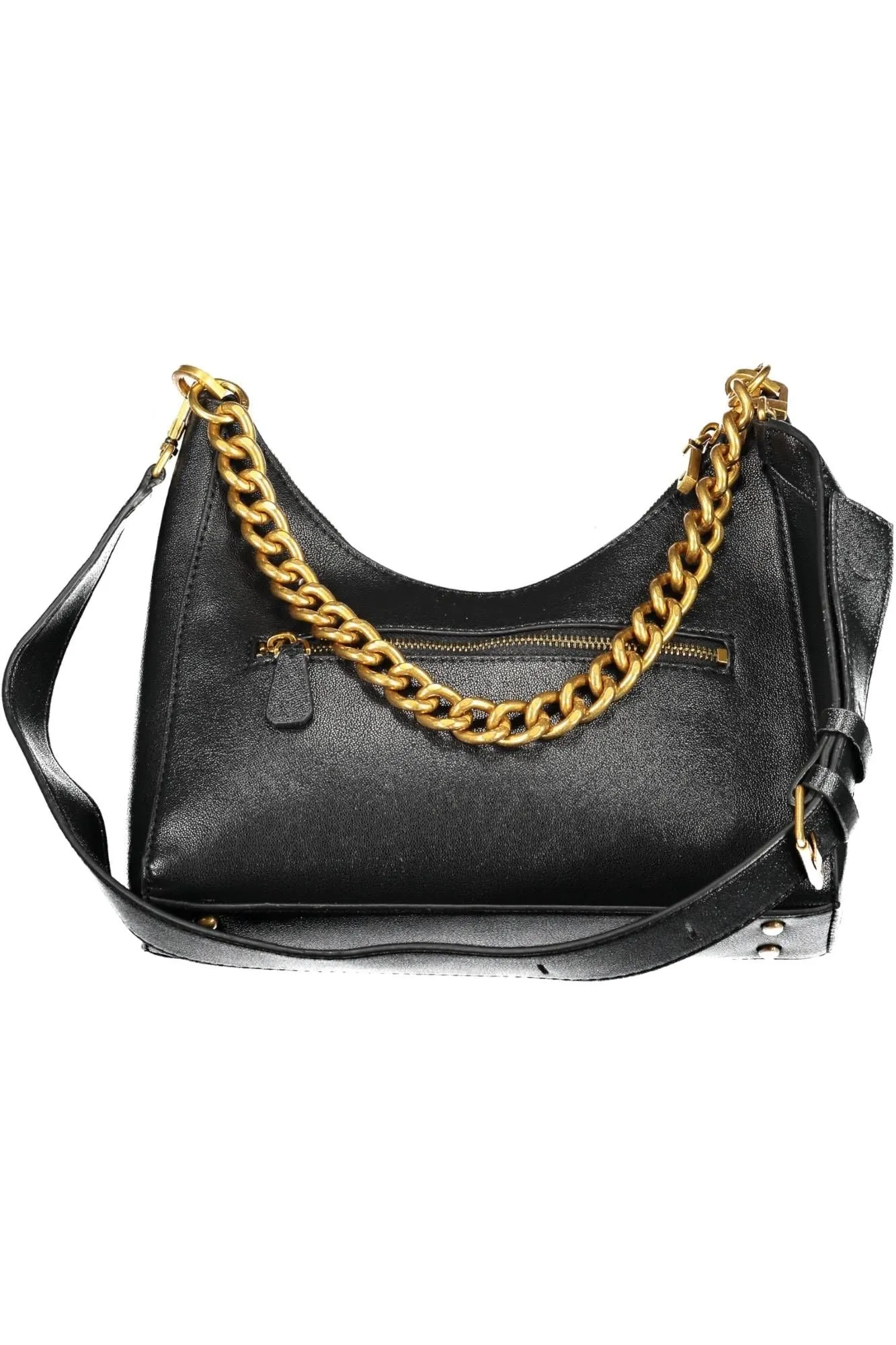 Chic Black Chain Handle Shoulder Bag sold by Louxly product image thumbnail 2