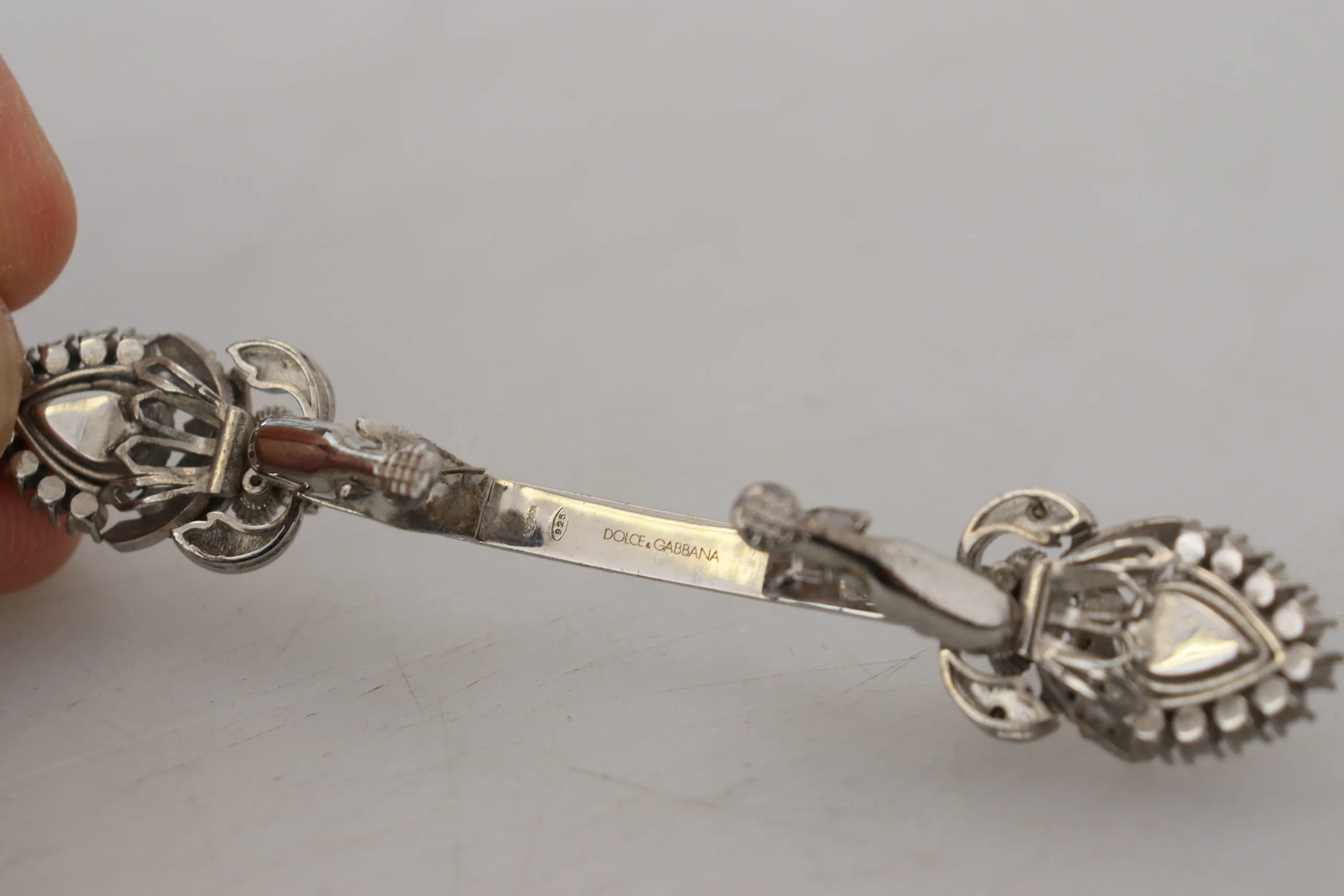 Elegant Sterling Silver Glass Brooch sold by Louxly product image thumbnail 4