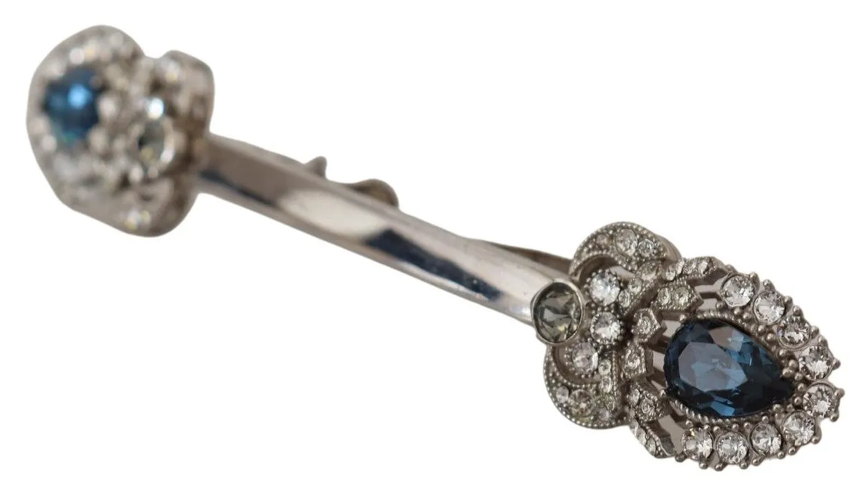 Elegant Sterling Silver Glass Brooch sold by Louxly