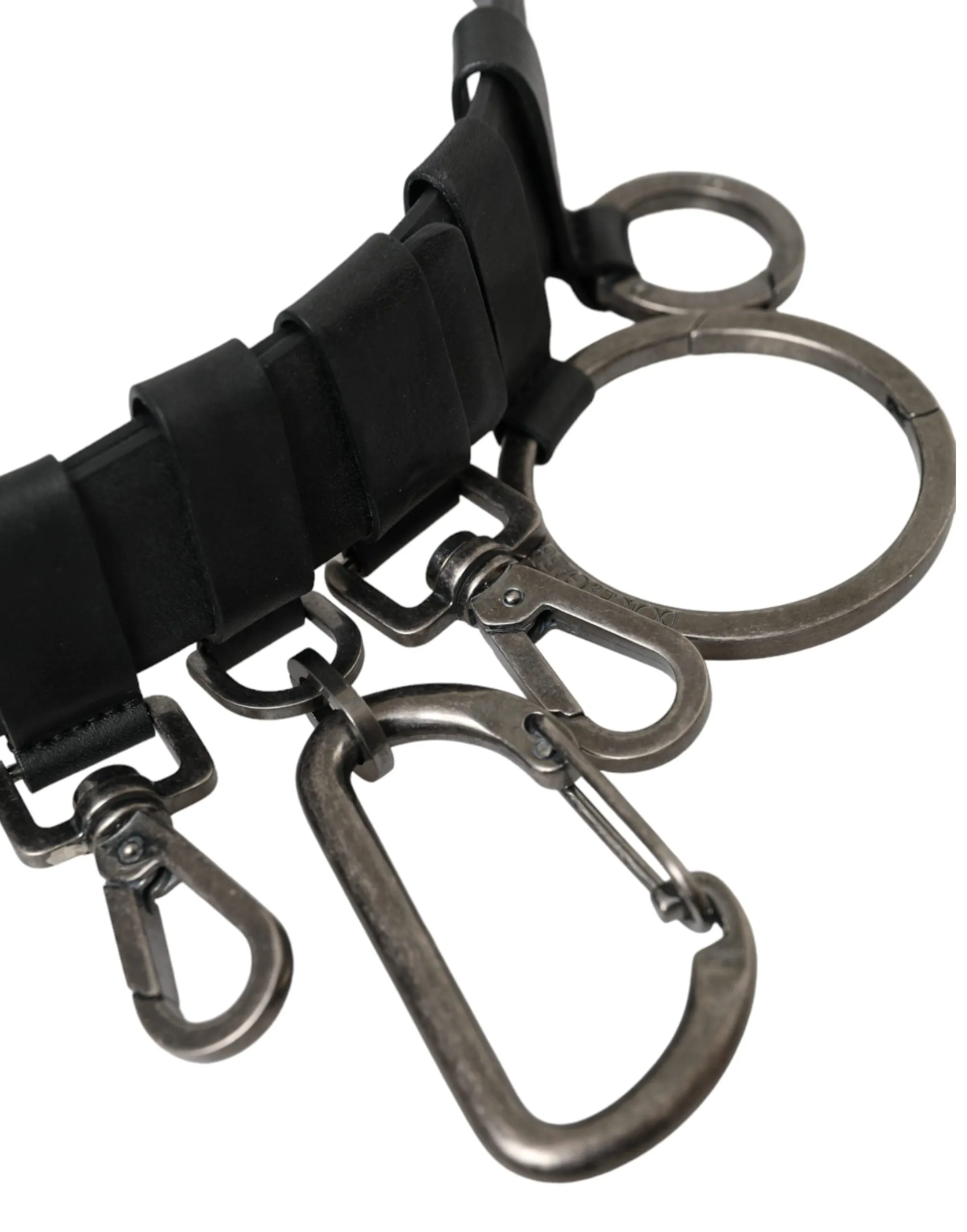 Black Calf Leather Silver Metal Buckle Belt sold by Louxly product image thumbnail 5