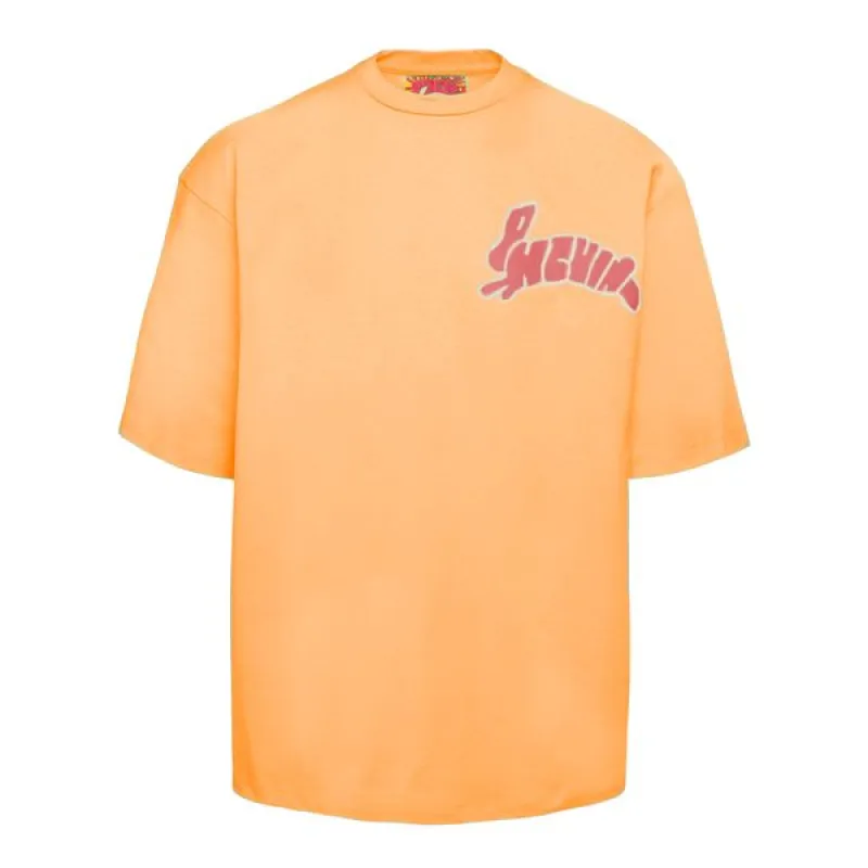 Vibrant Orange Graphic Crewneck Tee sold by Louxly