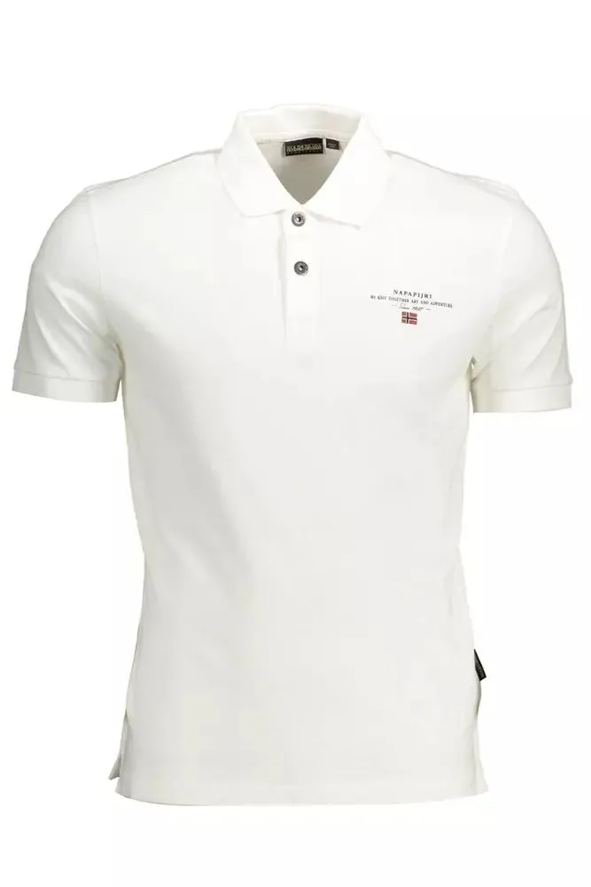 White Cotton Men Polo Shirt sold by Louxly