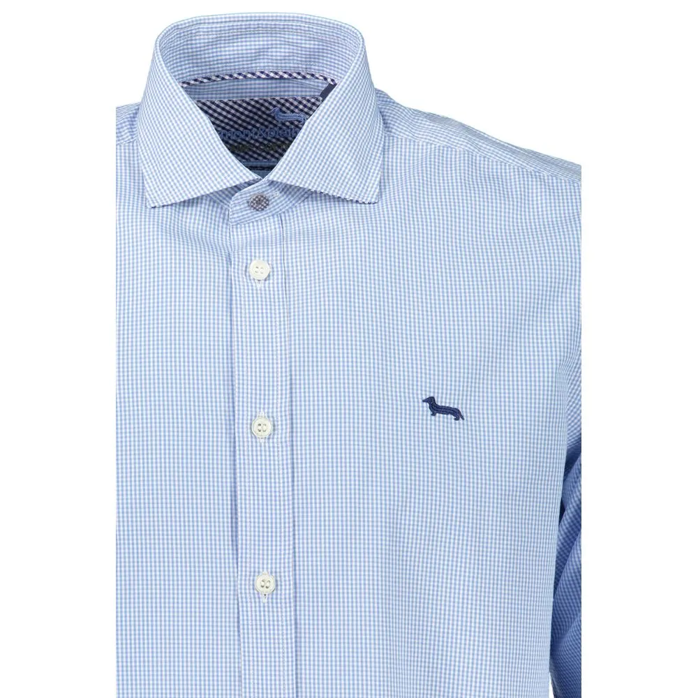 Elegant Light Blue Narrow Fit Shirt sold by Louxly product image thumbnail 2