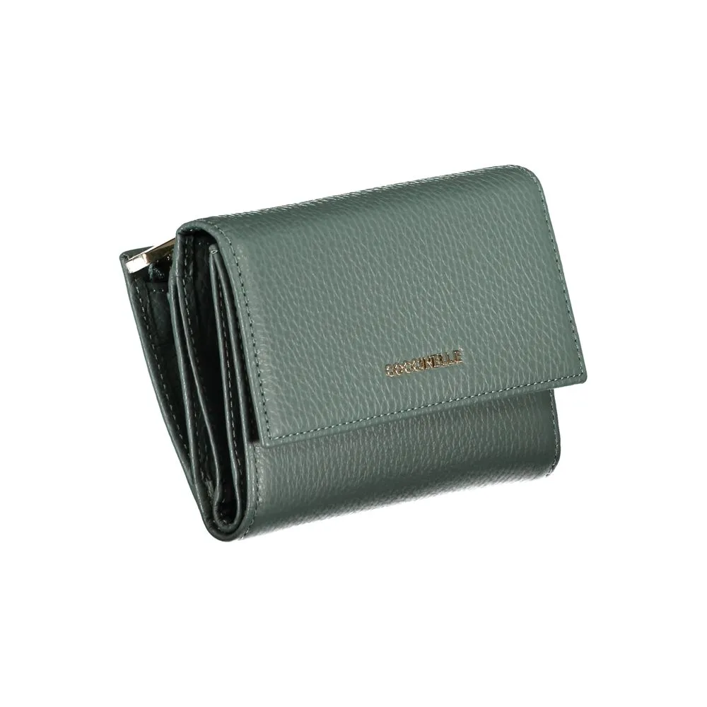 Elegant Green Leather Wallet with Multiple Compartments sold by Louxly product image thumbnail 2