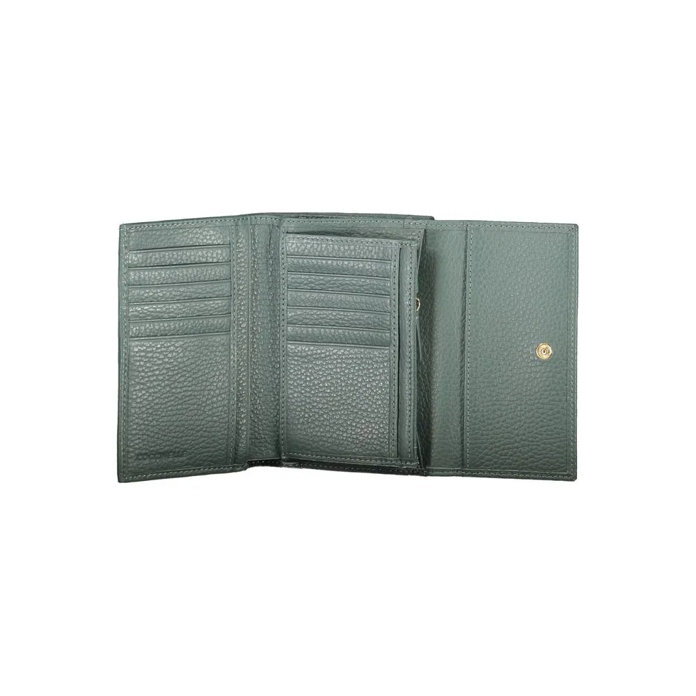 Elegant Green Leather Wallet with Multiple Compartments sold by Louxly product image thumbnail 3