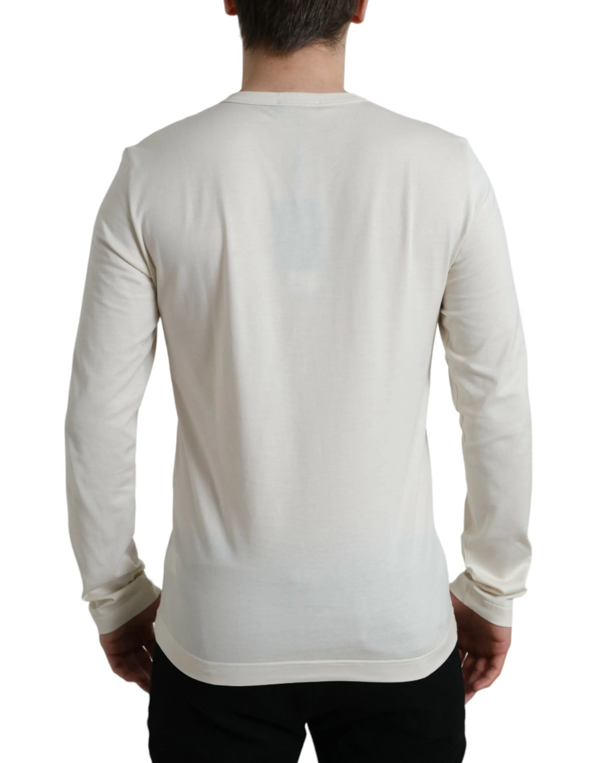 Elegant Off White Cotton Sweater sold by Louxly product image thumbnail 5