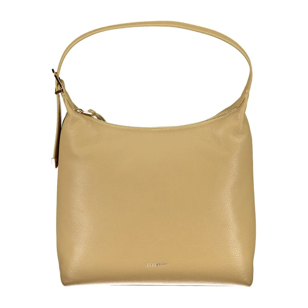 Beige Leather Handbag sold by Louxly