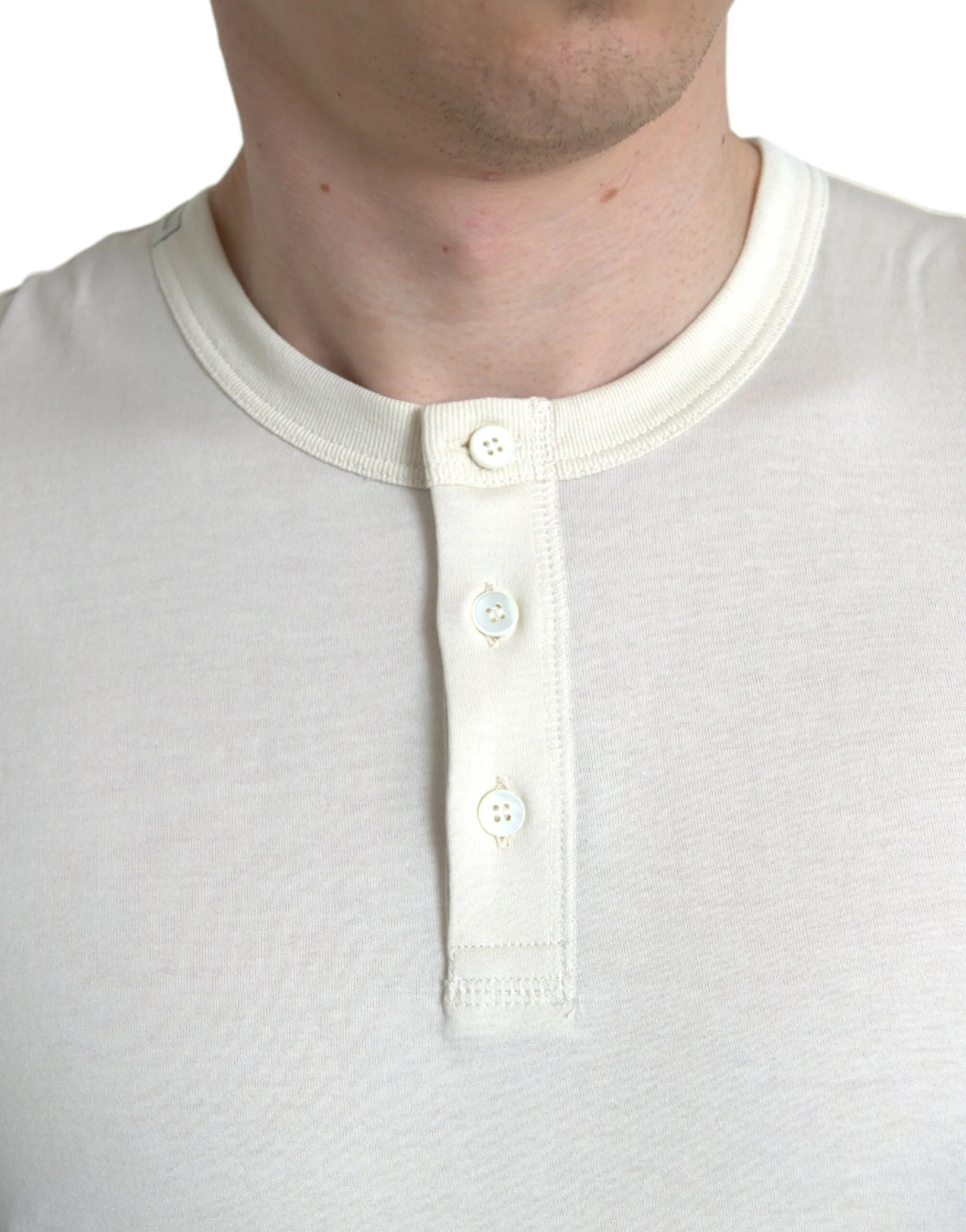 Elegant Off White Cotton Sweater sold by Louxly product image thumbnail 3