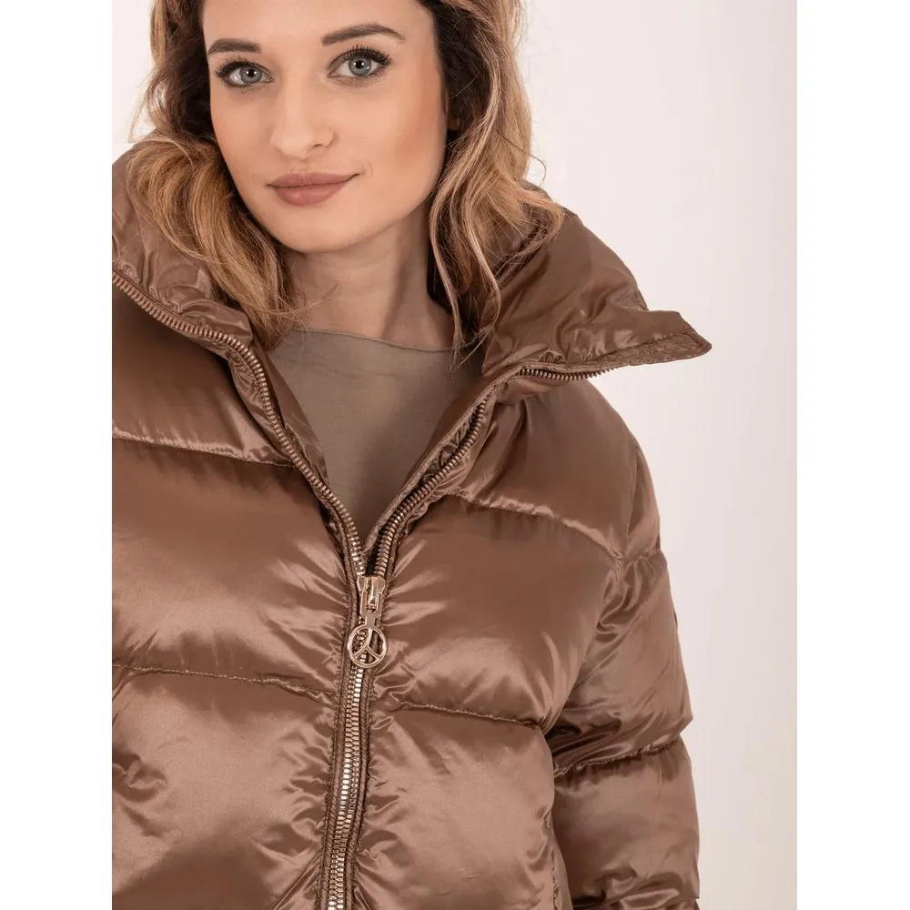 Brown Polyester Jackets & Coat sold by Louxly product image thumbnail 5