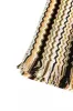 Geometric Fantasy Multicolor Fringed Scarf sold by Louxly