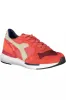 Red Leather Women Sneaker sold by Louxly