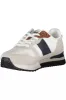 Sleek White Sneakers with Contrasting Accents sold by Louxly
