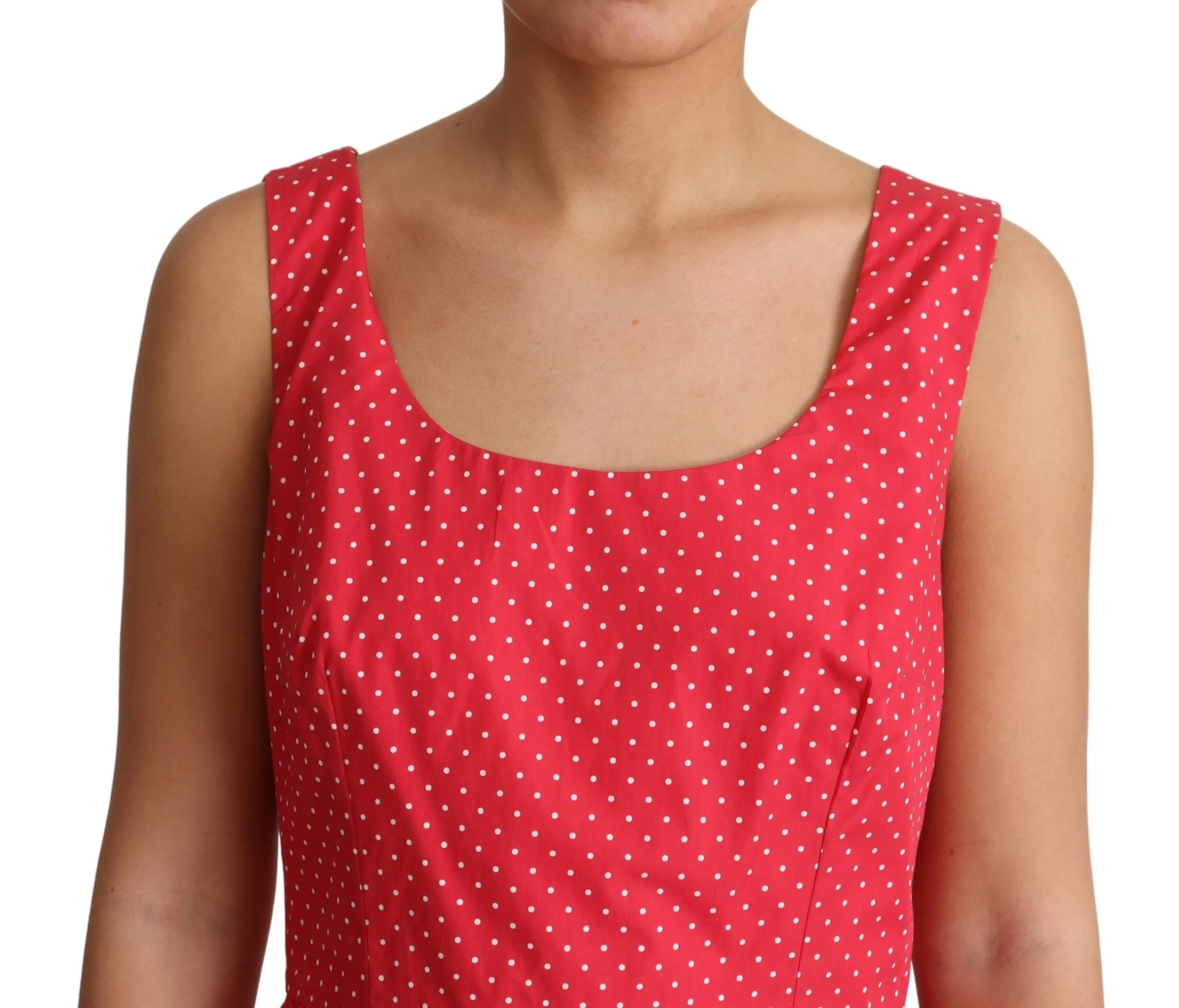 Polka-Dot Sleeveless A-Line Dress sold by Louxly product image thumbnail 2