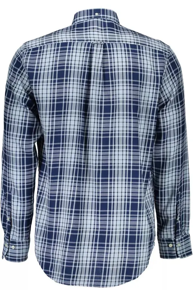 Classic Blue Cotton Long Sleeve Shirt sold by Louxly product image thumbnail 2