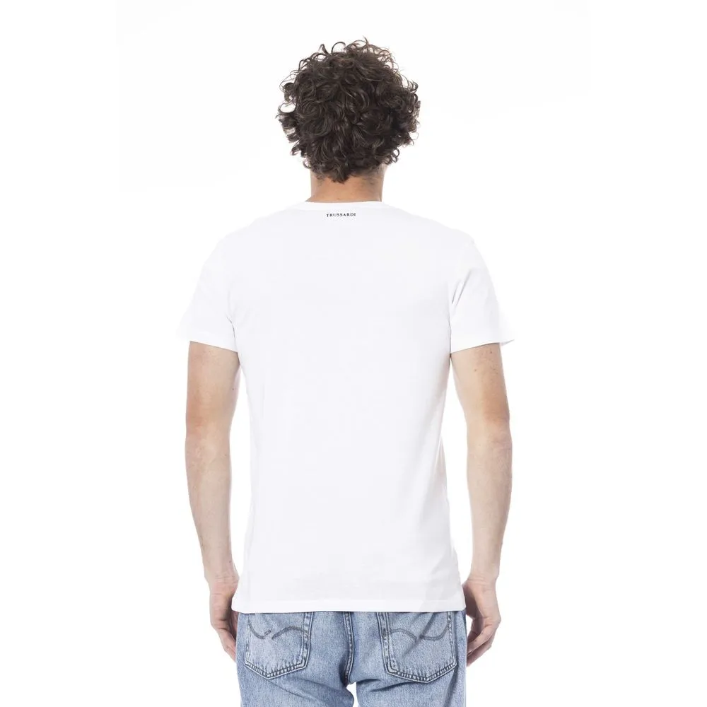 White Cotton T-Shirt sold by Louxly product image thumbnail 3