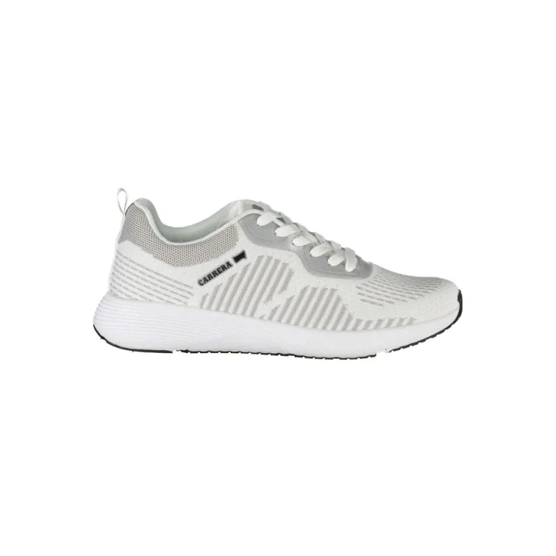 White Polyester Sneaker sold by Louxly