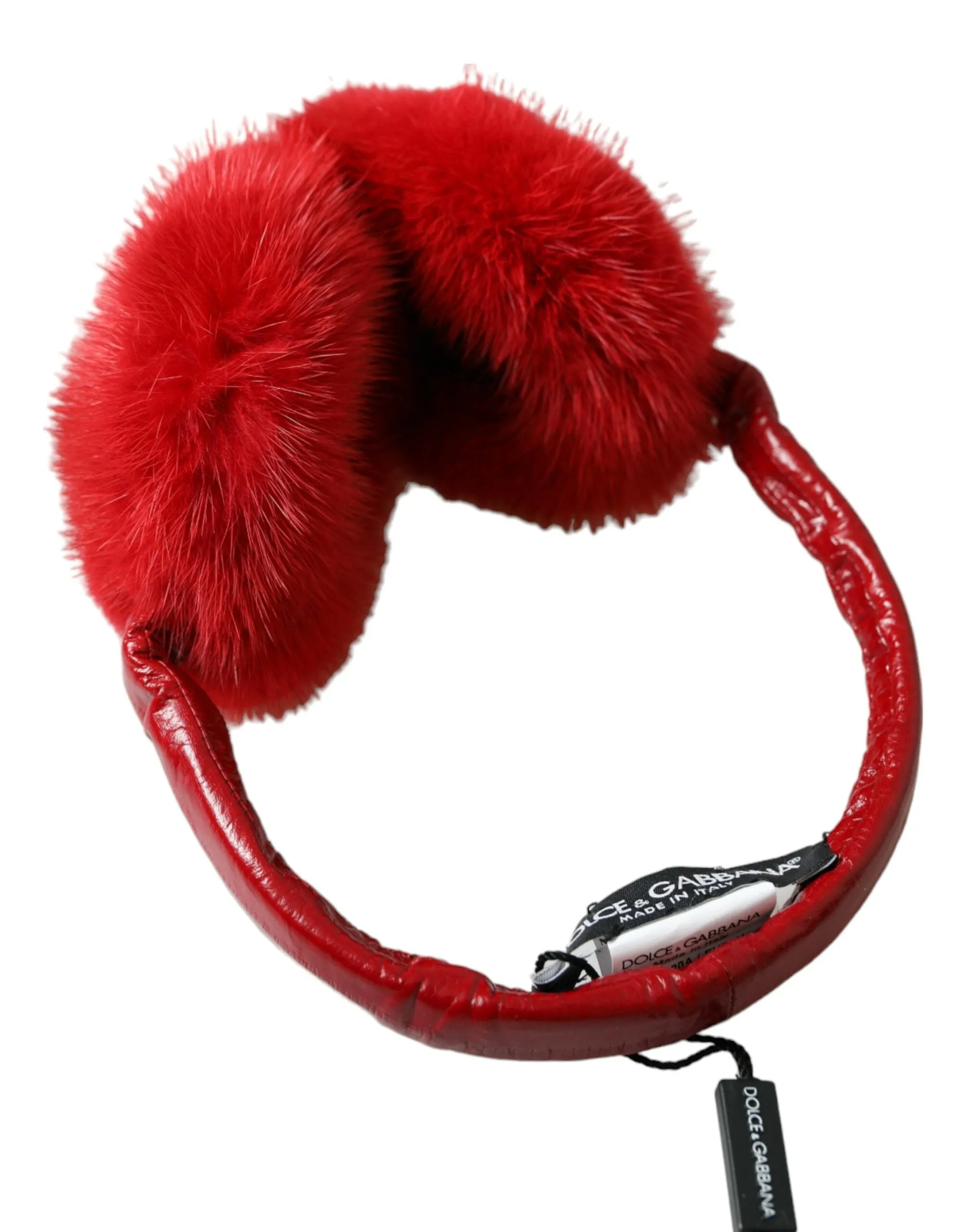 Red Mink Fur Elegance Ear Muffs sold by Louxly product image thumbnail 2