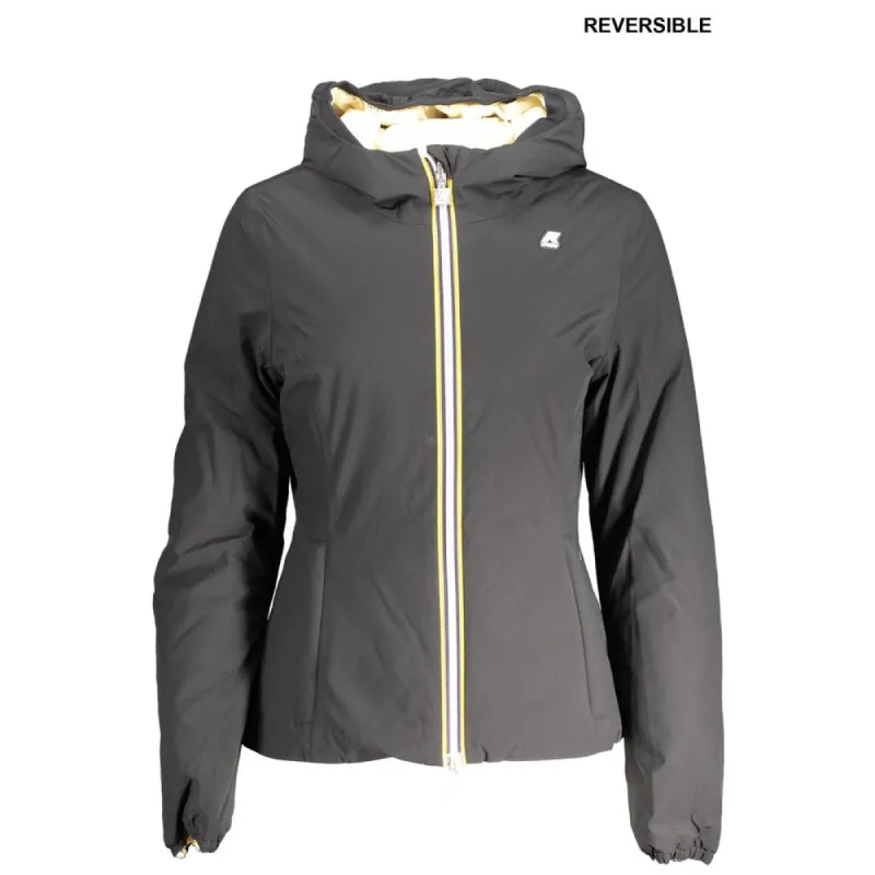 Black Nylon Women Jacket sold by Louxly