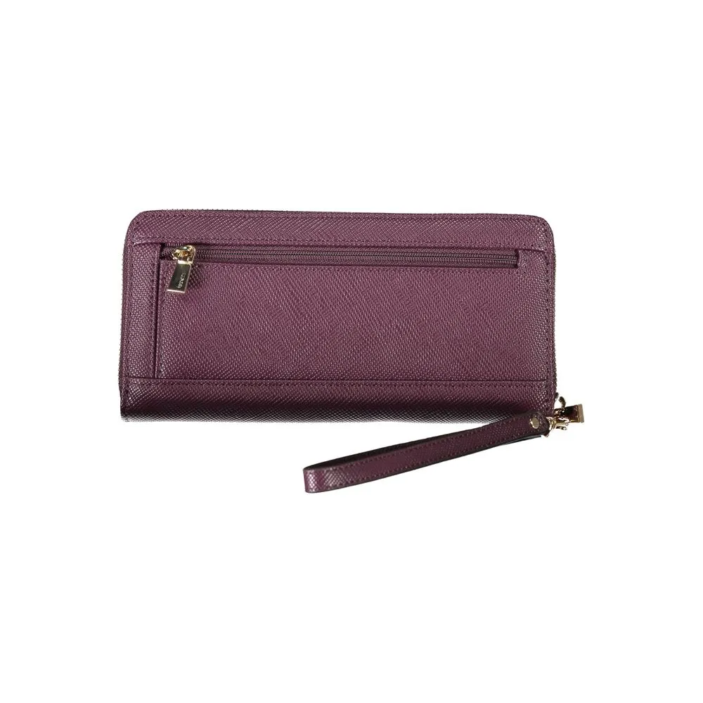 Elegant Purple Zip Closure Wallet with Logo Detail sold by Louxly product image thumbnail 3