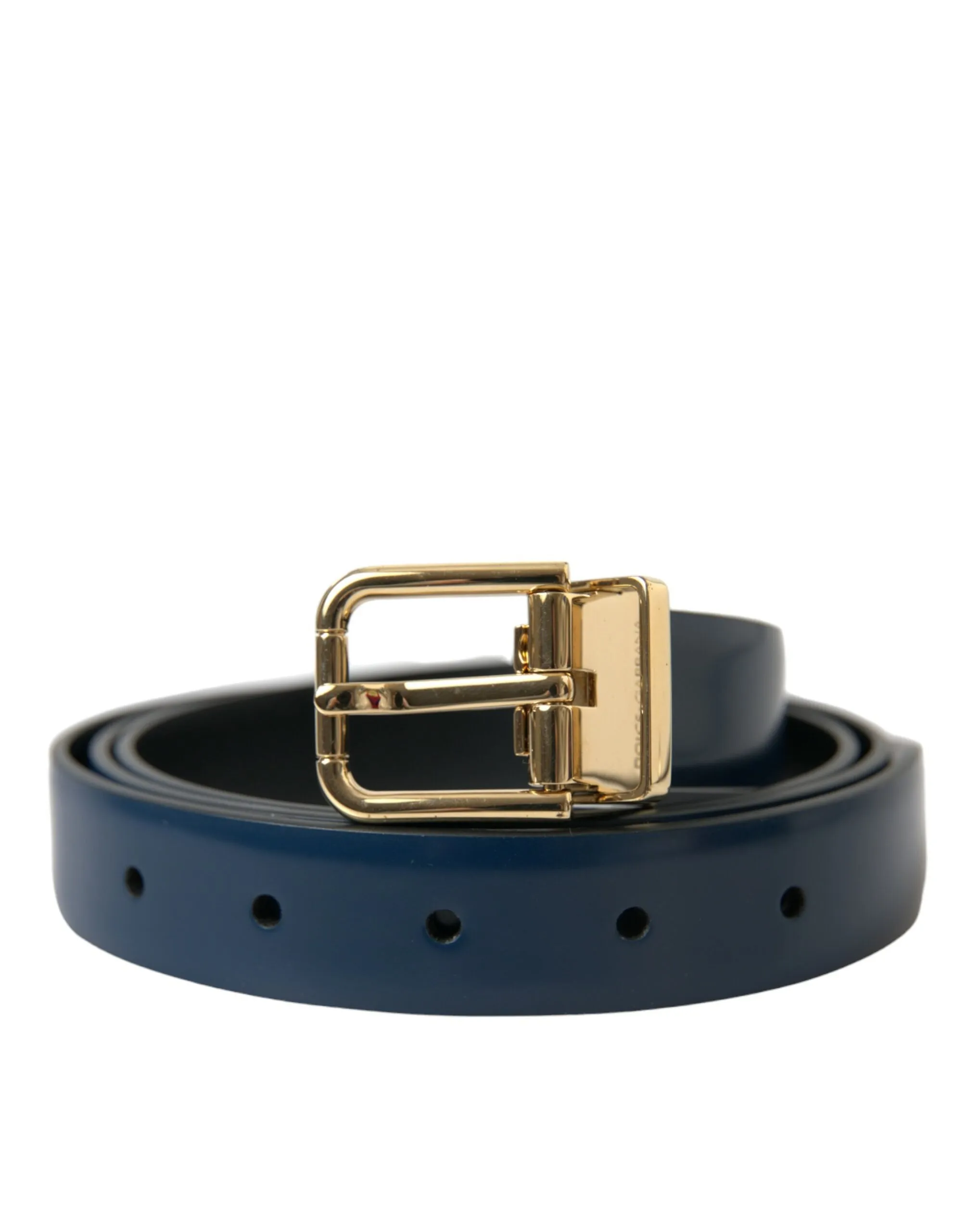 Elegant Blue Calf Leather Belt sold by Louxly