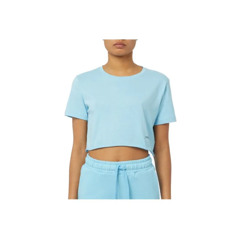 Elegant Light Blue Cotton Tee sold by Louxly