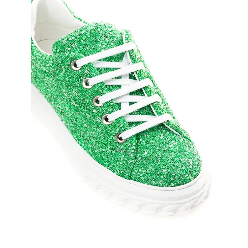 Emerald Elegance Leather Sneakers sold by Louxly product image thumbnail 4