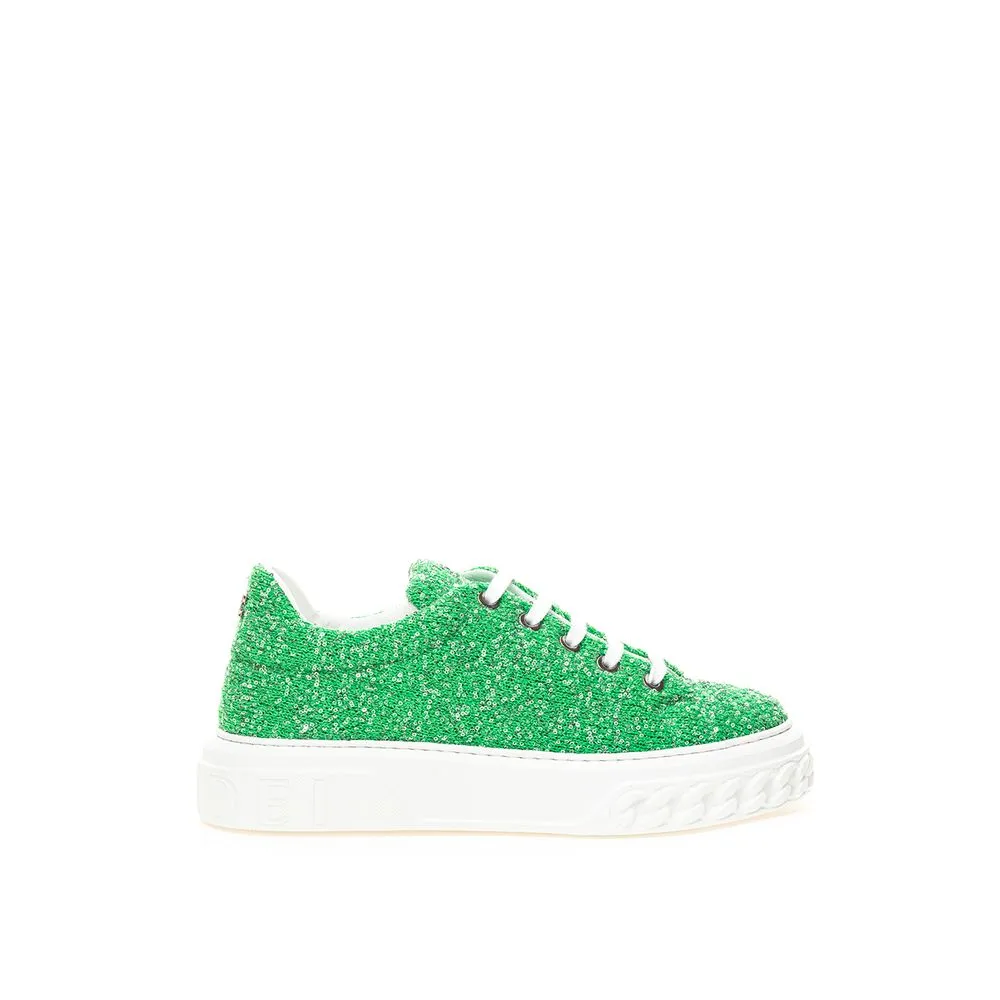 Emerald Elegance Leather Sneakers sold by Louxly