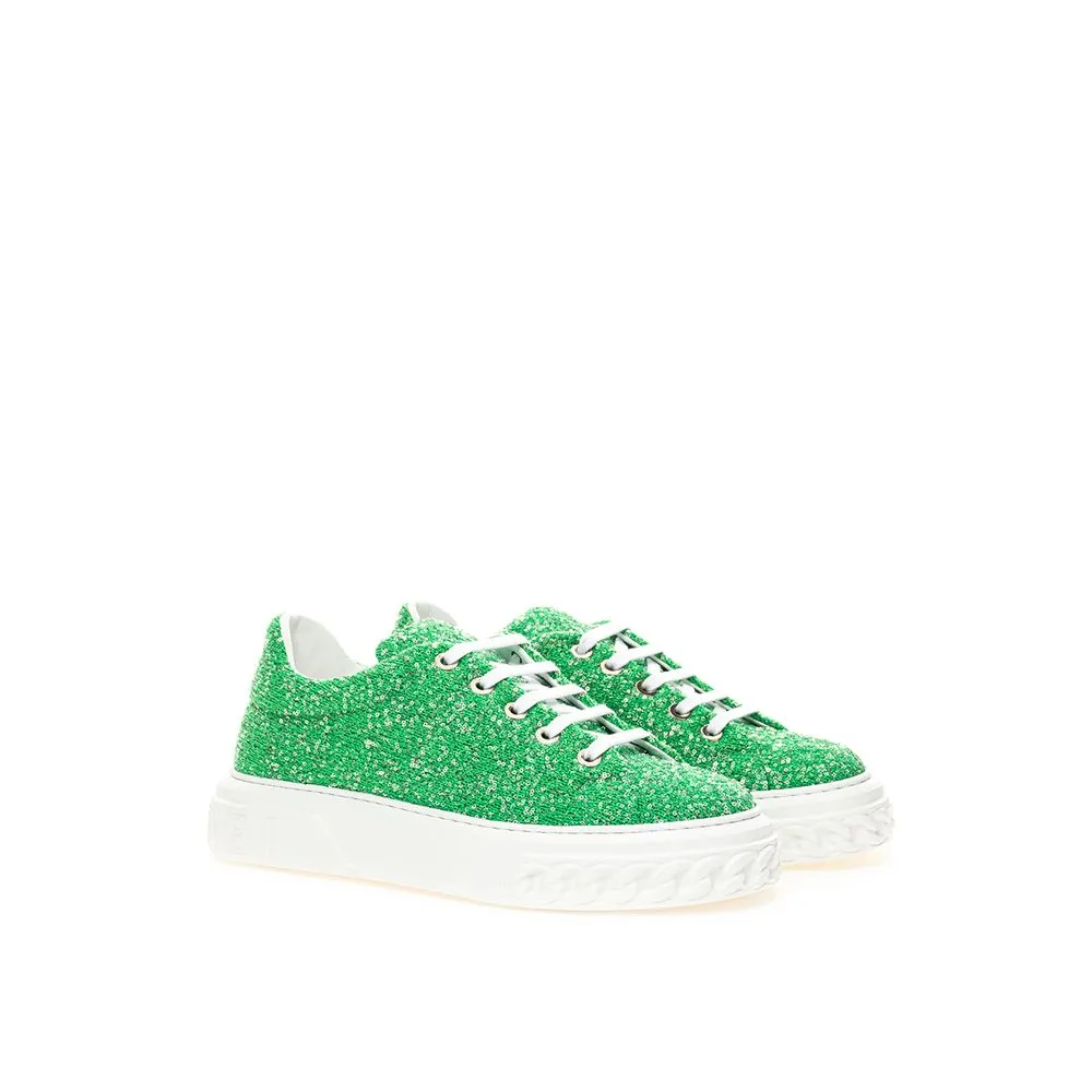 Emerald Elegance Leather Sneakers sold by Louxly product image thumbnail 2