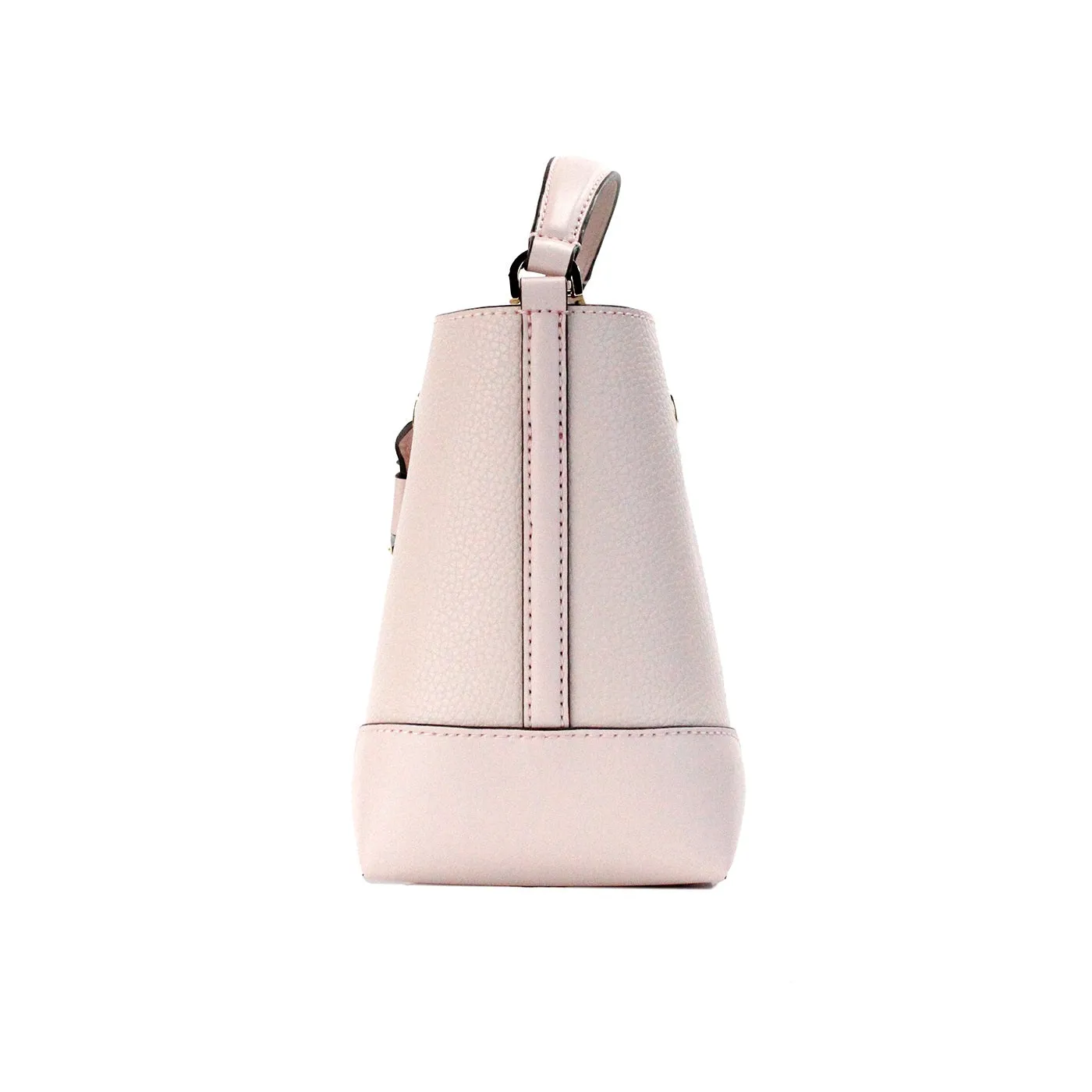 Mercer Small Powder Blush Pebble Leather Bucket Crossbody Bag Purse sold by Louxly product image thumbnail 2