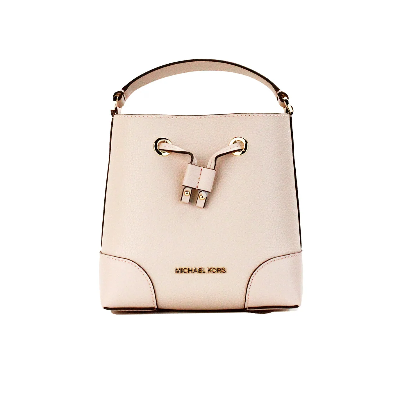 Mercer Small Powder Blush Pebble Leather Bucket Crossbody Bag Purse sold by Louxly