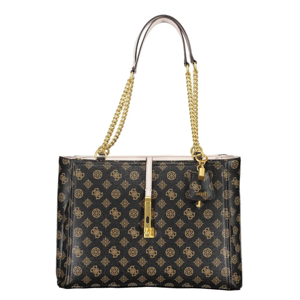 Brown Polyethylene Handbag sold by Louxly