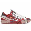 Red Cotton Sneaker sold by Louxly