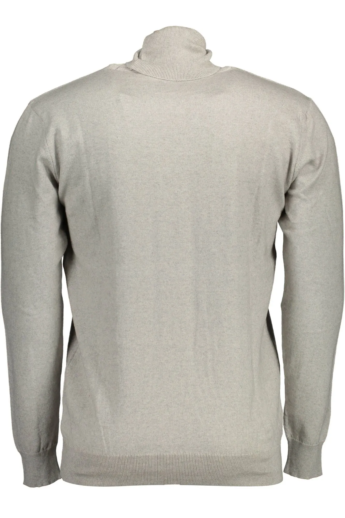 Elegant Gray Turtleneck Cashmere Blend Sweater sold by Louxly product image thumbnail 2