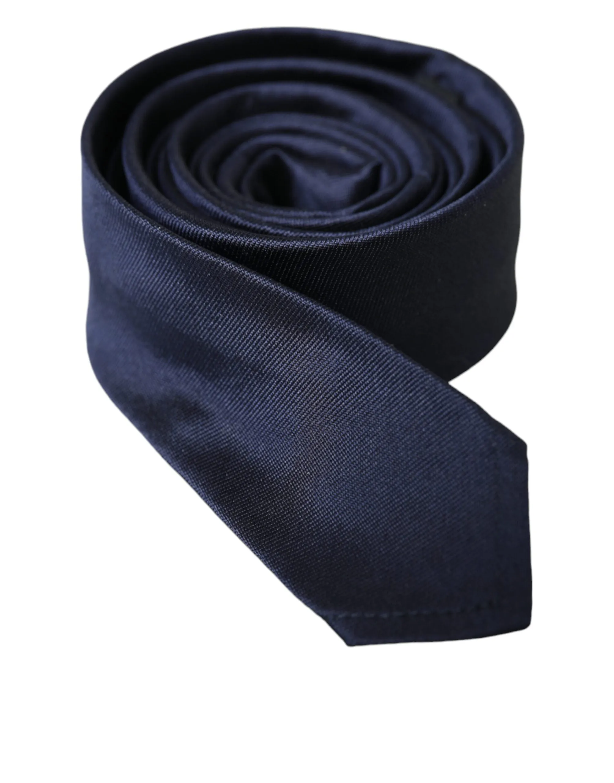 Blue Solid Silk Adjustable Tie Men sold by Louxly product image thumbnail 2