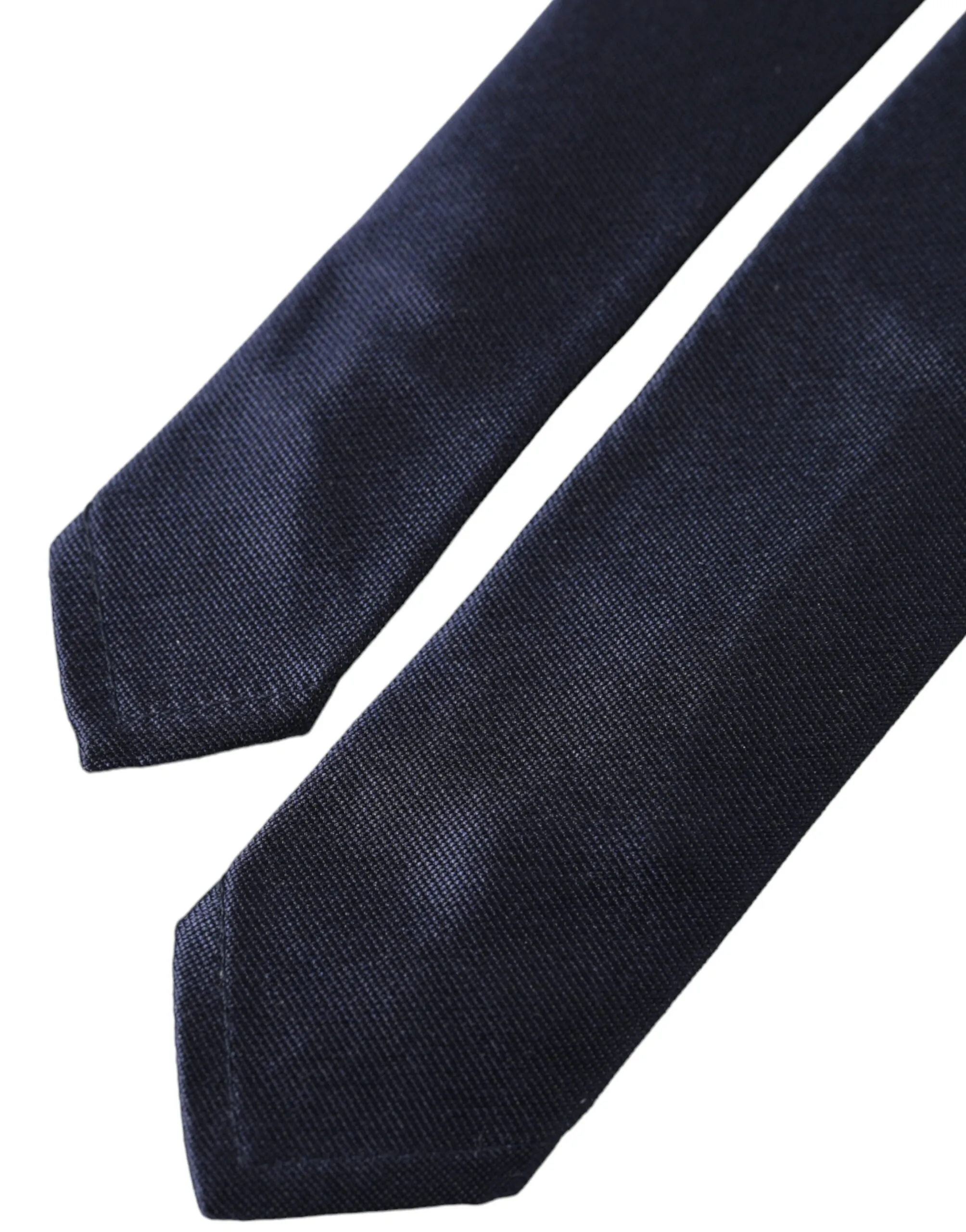 Blue Solid Silk Adjustable Tie Men sold by Louxly product image thumbnail 4