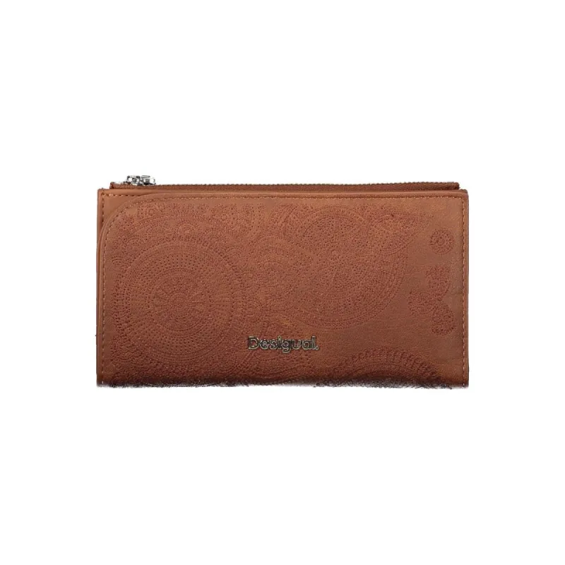 Elegant Brown Two-Compartment Wallet sold by Louxly
