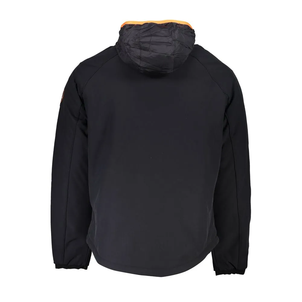 Black Polyester Men Jacket sold by Louxly product image thumbnail 2