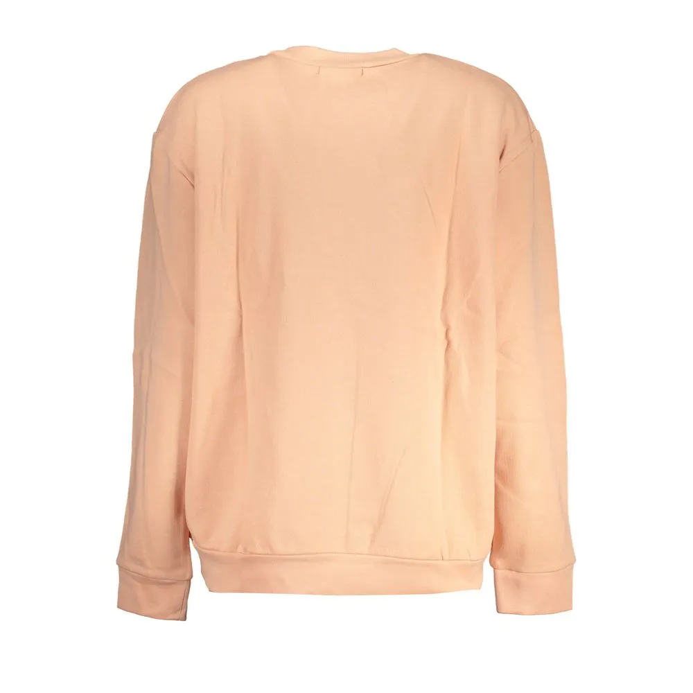 Chic Pink Fleece Crew Neck Sweatshirt sold by Louxly product image thumbnail 2