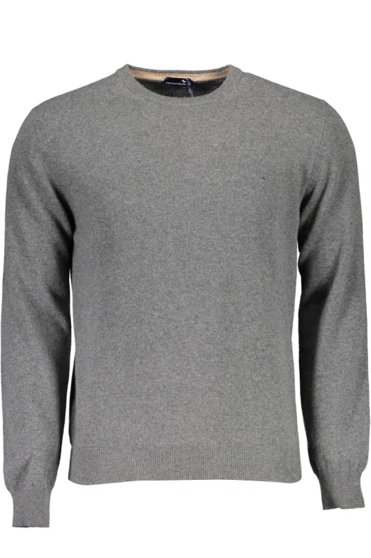Gray Wool Men Sweater sold by Louxly