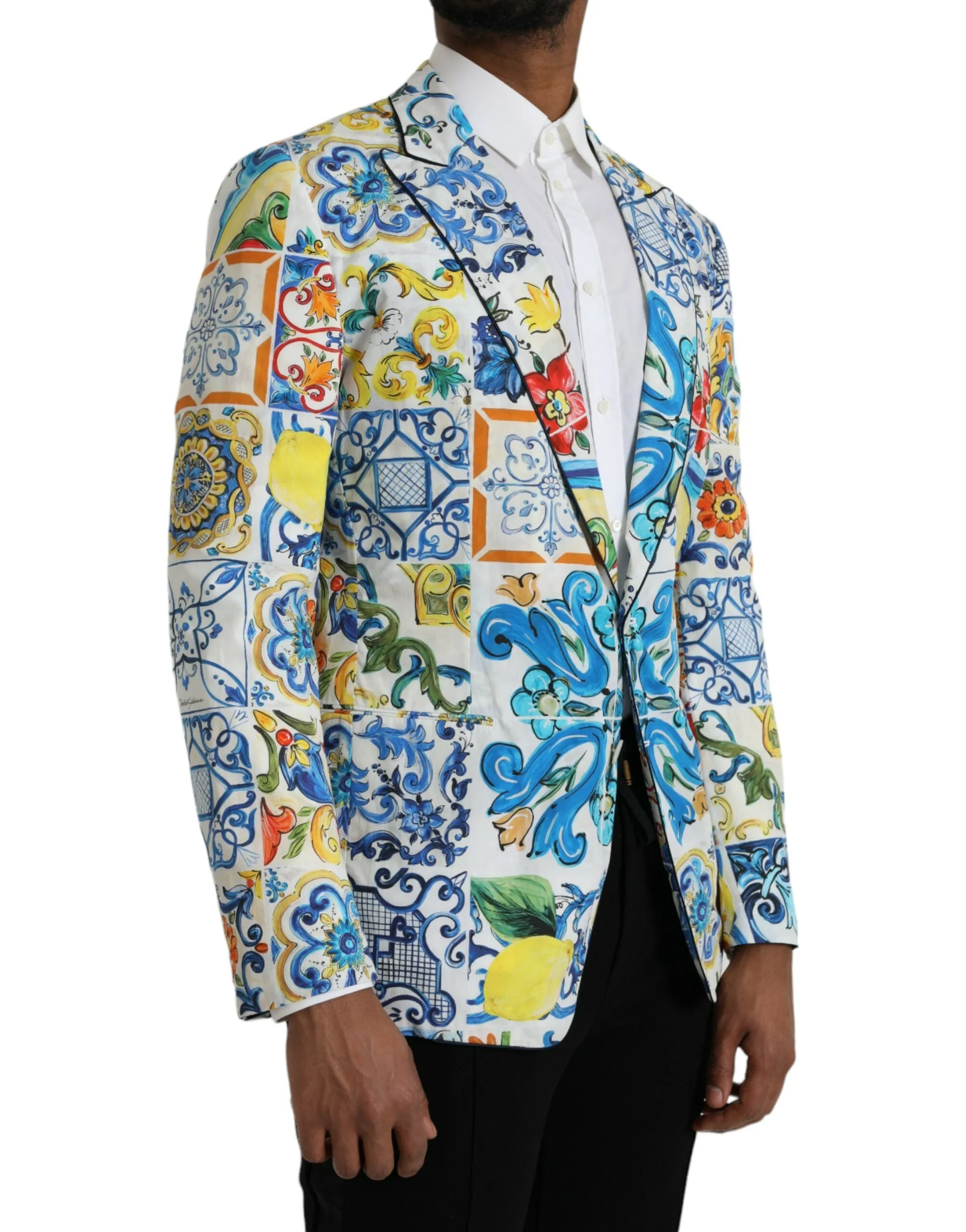 Multicolor Majolica TAORMINA Single Breasted Blazer sold by Louxly product image thumbnail 2
