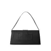 Black Leather Shoulder Bag sold by Louxly