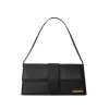 Black Leather Shoulder Bag sold by Louxly