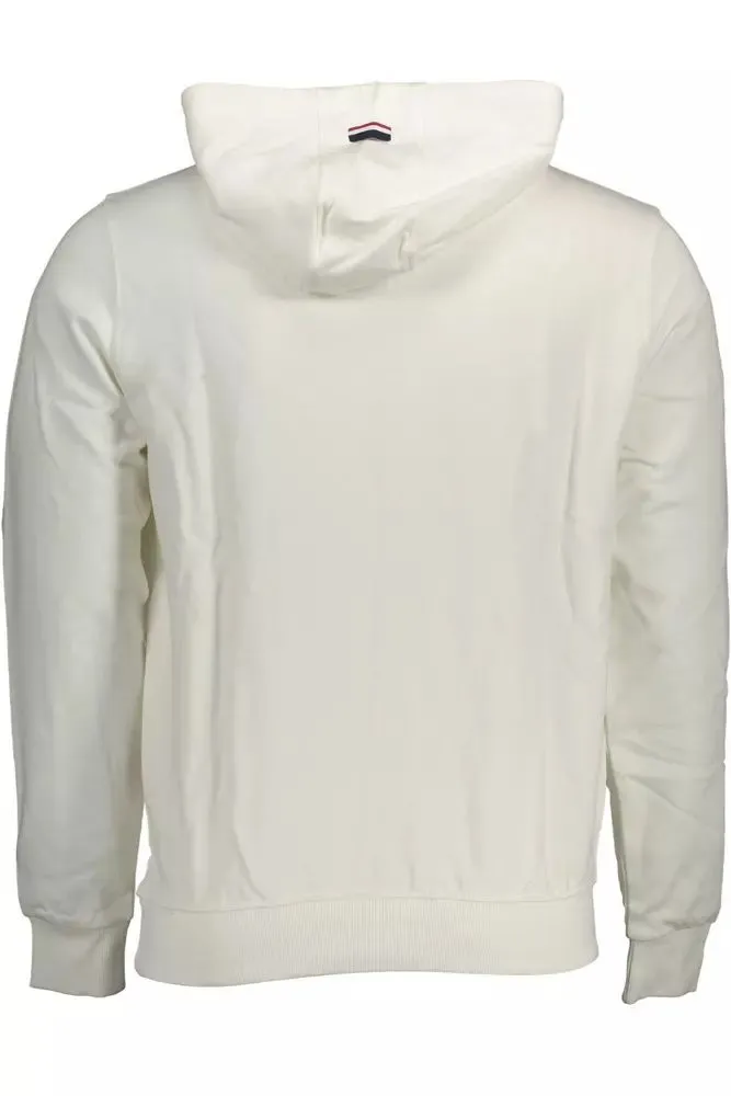 Chic White Cotton Hooded Sweatshirt sold by Louxly product image thumbnail 2