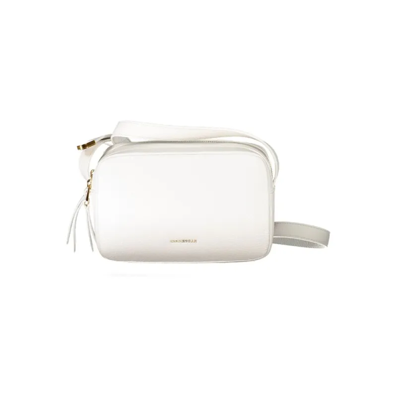 White Leather Handbag sold by Louxly