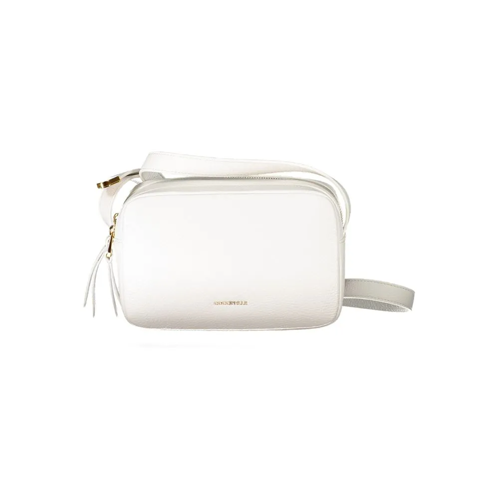 White Leather Handbag sold by Louxly